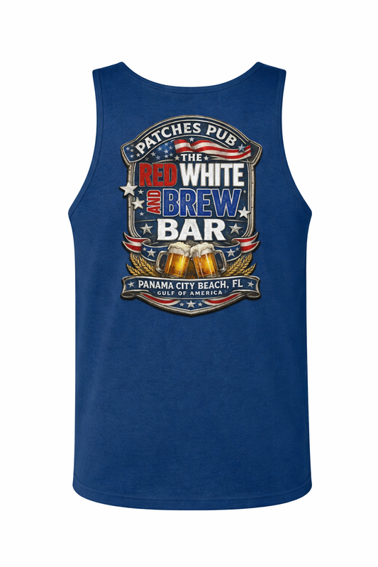 Red, White, and Brew Patriot Tank Top