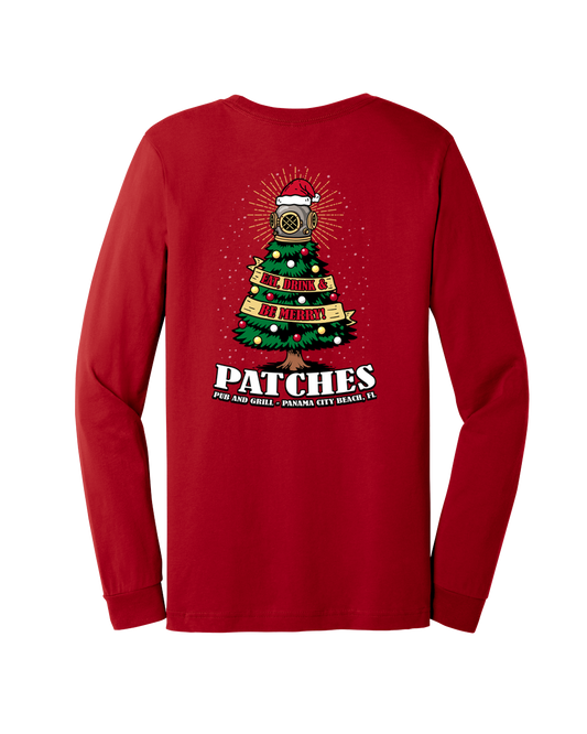 Christmas at Patches Pub Long Sleeve Shirt (+Size)
