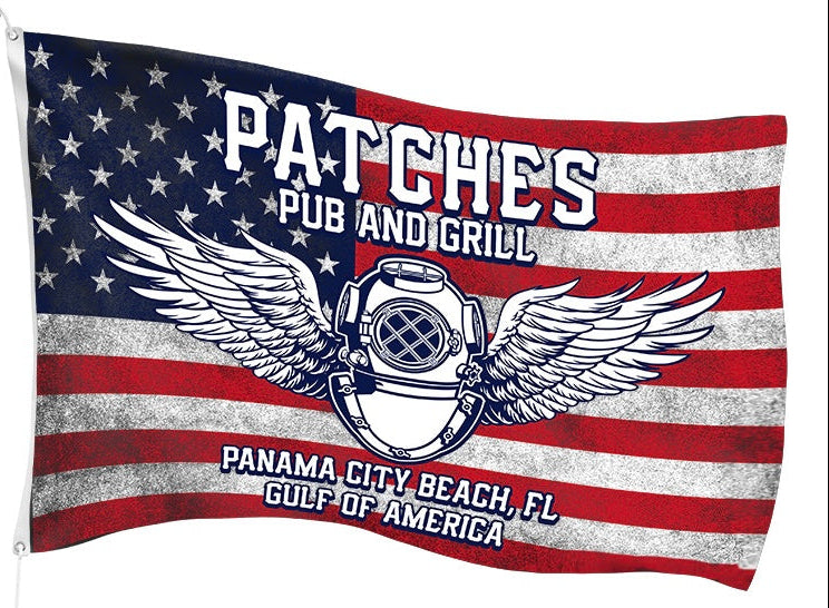 Helmet Wing Mini American Flag