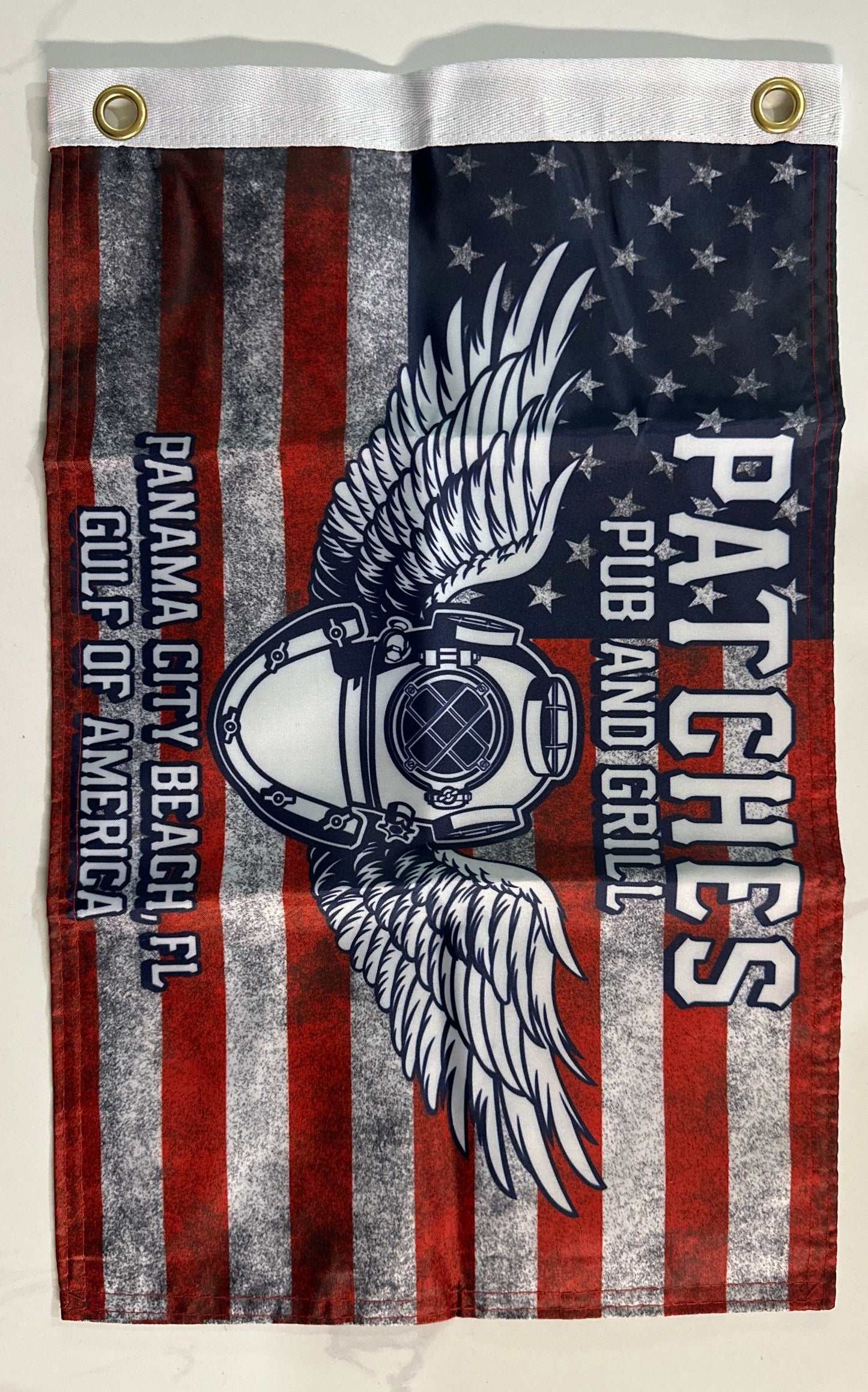 18 1/2 inches x 11 1/2 inches gulf cart flag $20￼