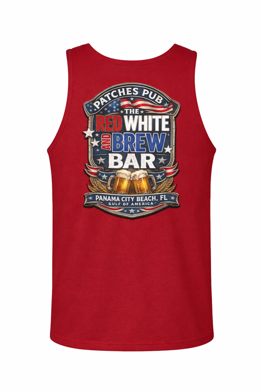 Red, White, and Brew Patriot Tank Top