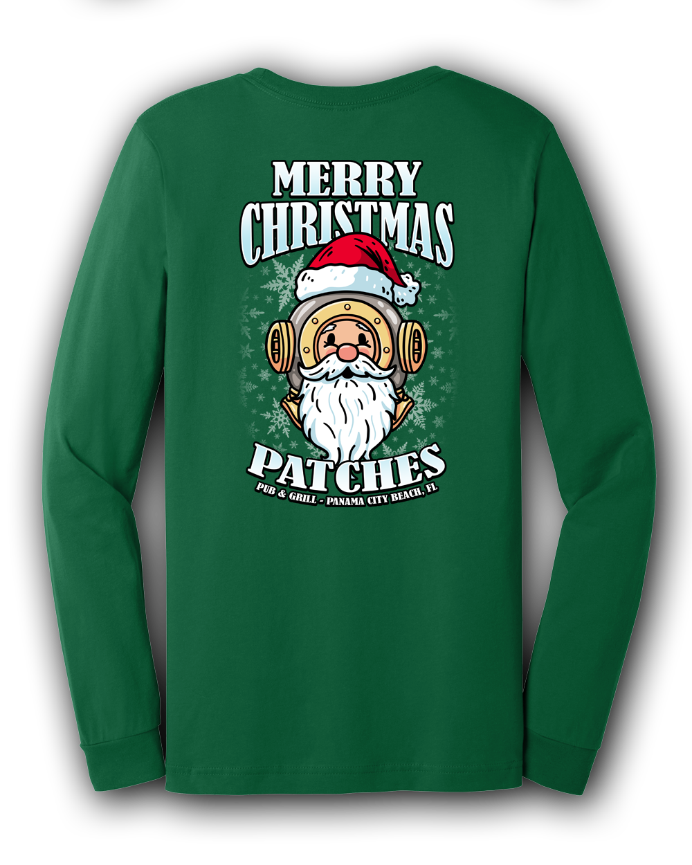 Christmas at Patches Pub Long Sleeve Shirt (+Size)