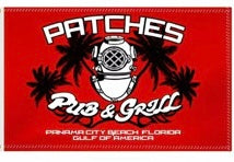 Patches Pub & Grill Classic Logo Mini Flag