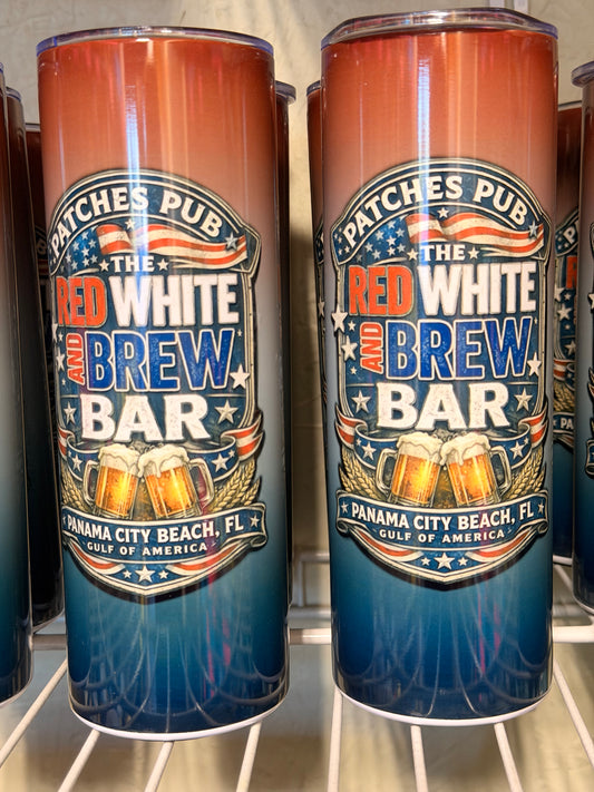 Red, White, and Brew 24oz Tumbler