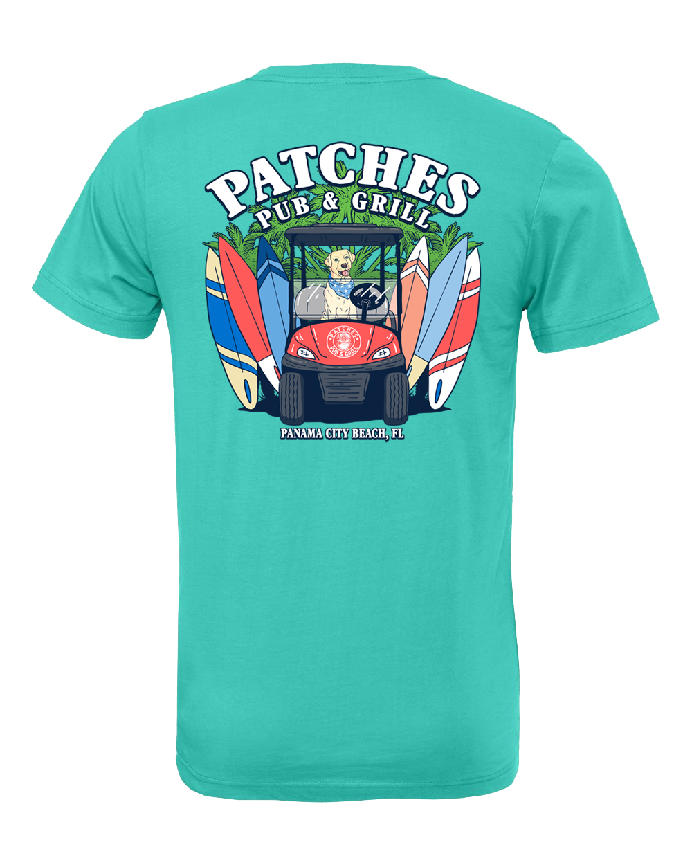 Patches Pup Golf Cart Driver Shirt