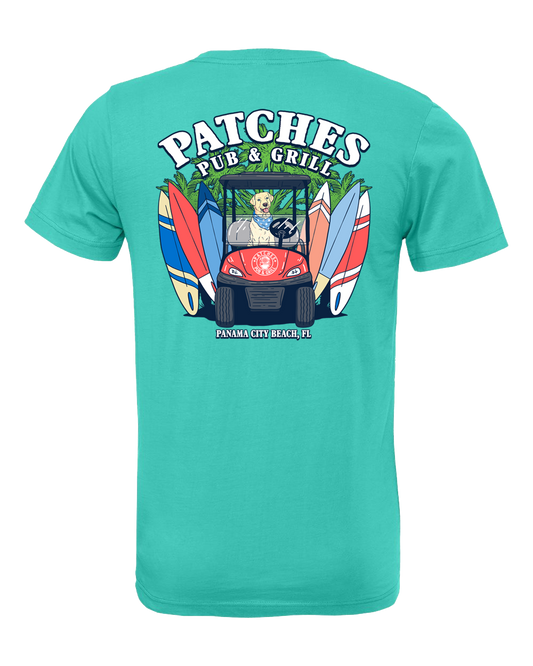 Patches Pup Golf Cart Driver Shirt