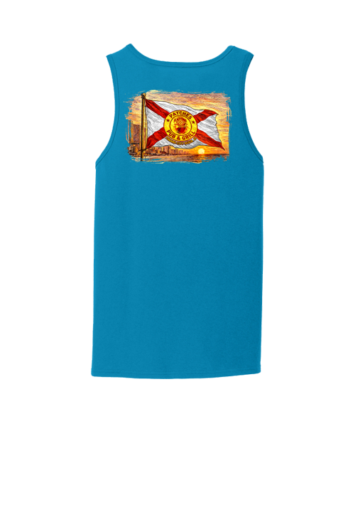 Distressed Patches X Flag Tank Top