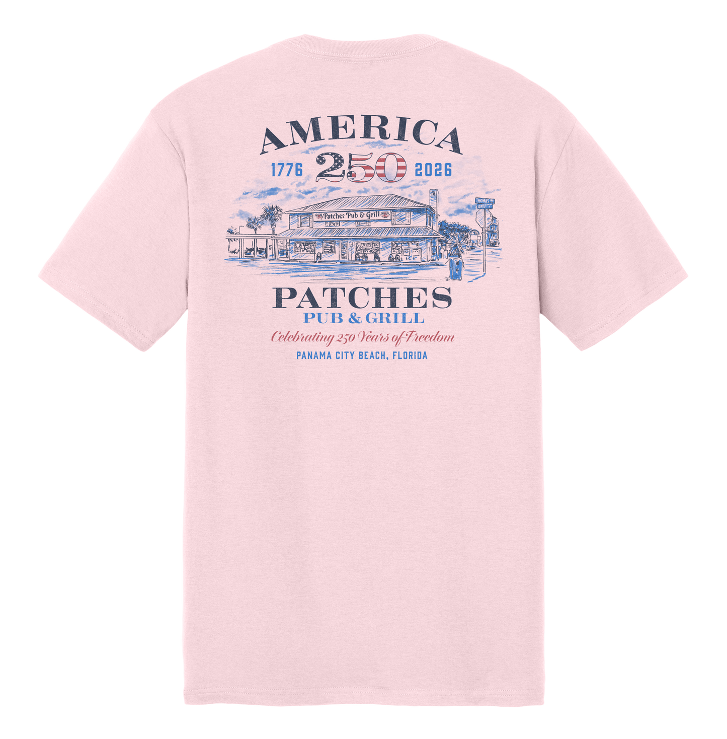 America's 250th Patches Pub Sketch Shirt