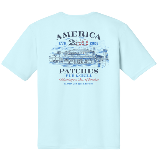 America's 250th Patches Pub Sketch Dri-Fit Shirt