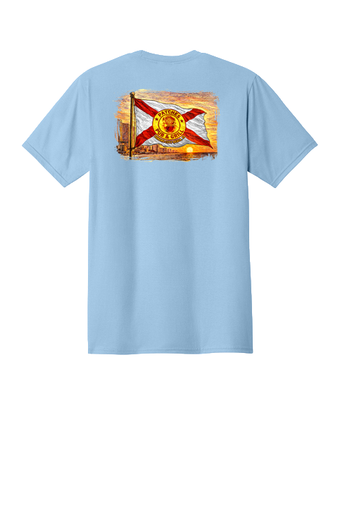 Distressed Patches X Flag Shirt