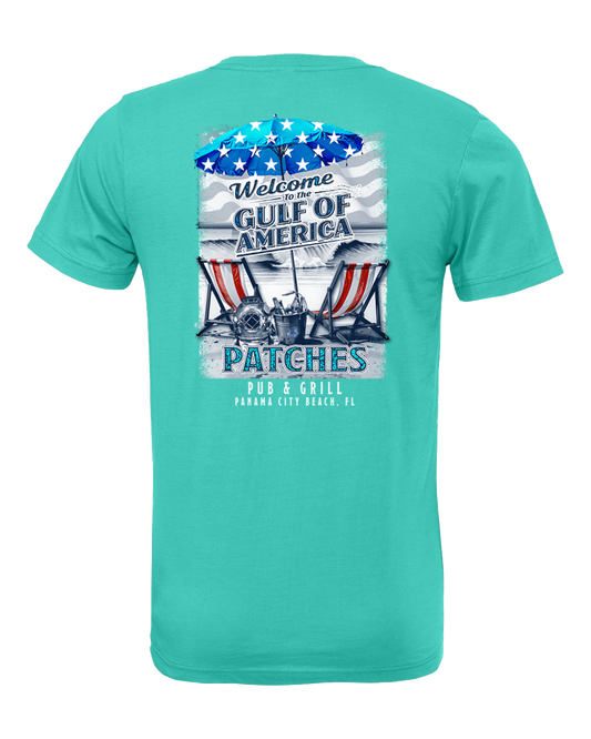 Gulf of America Patriotic Beach Chairs Shirt