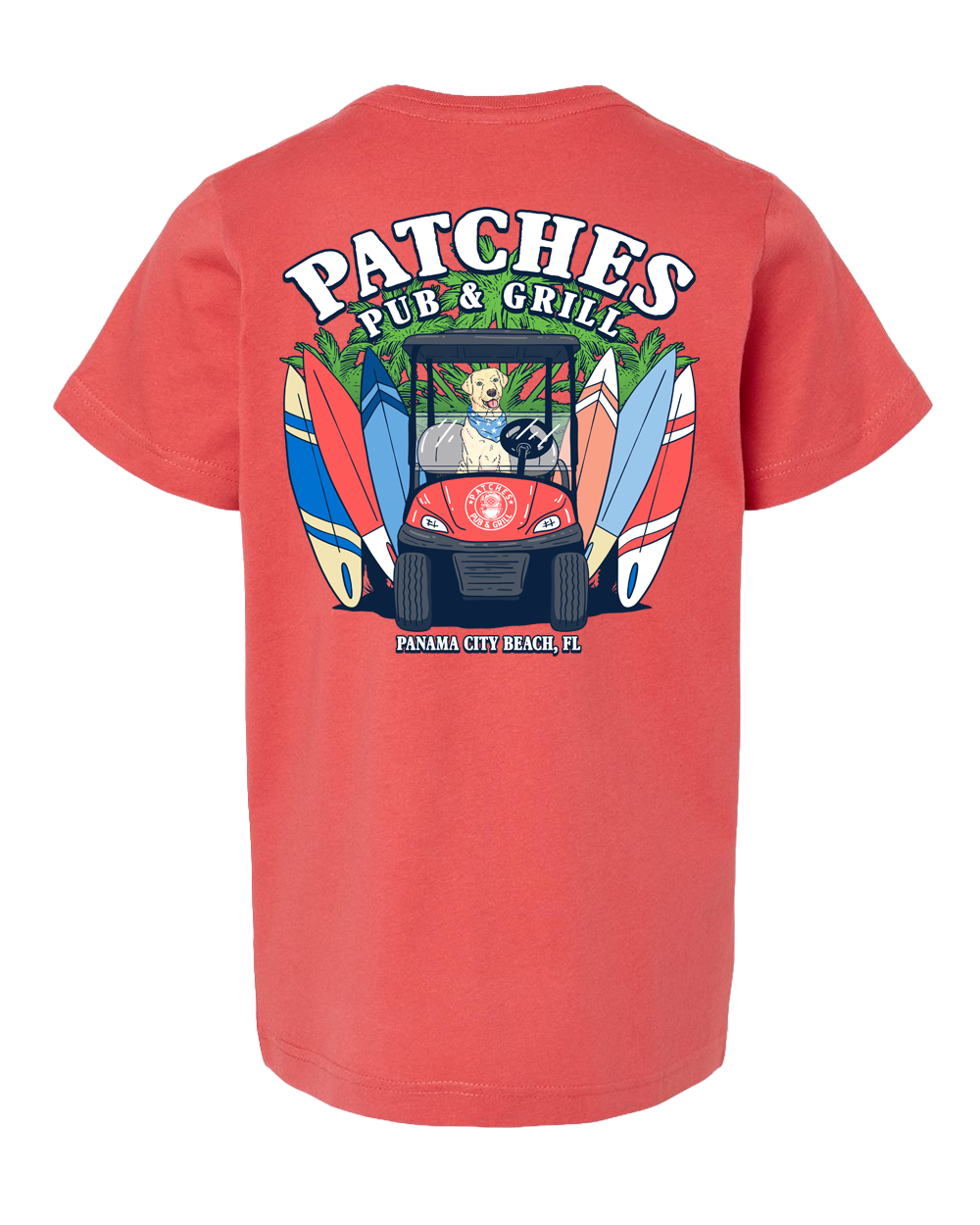 Patches Pup Golf Cart Driver Shirt