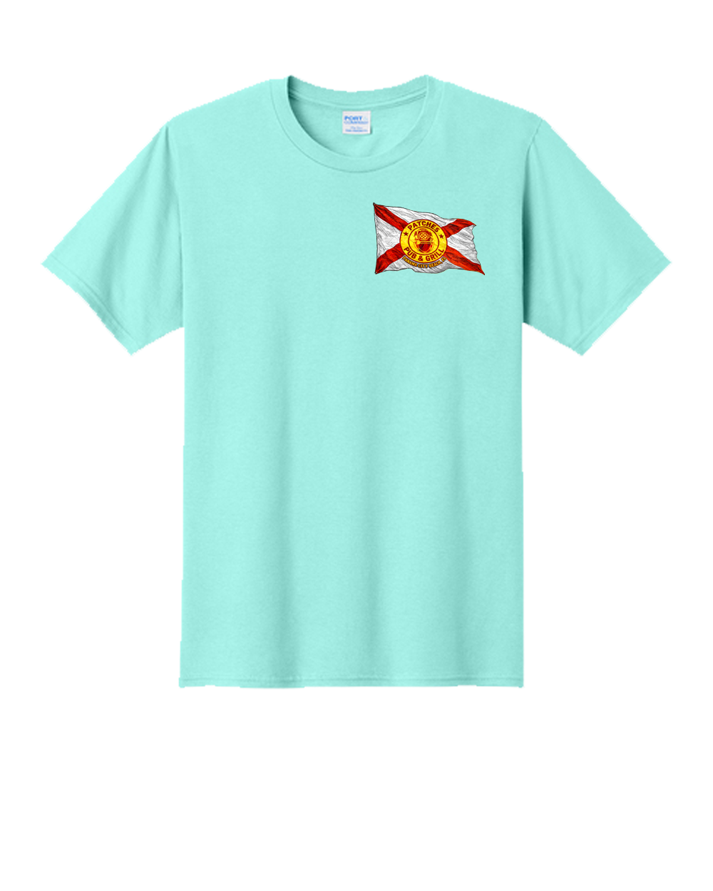 Distressed Patches X Flag Shirt