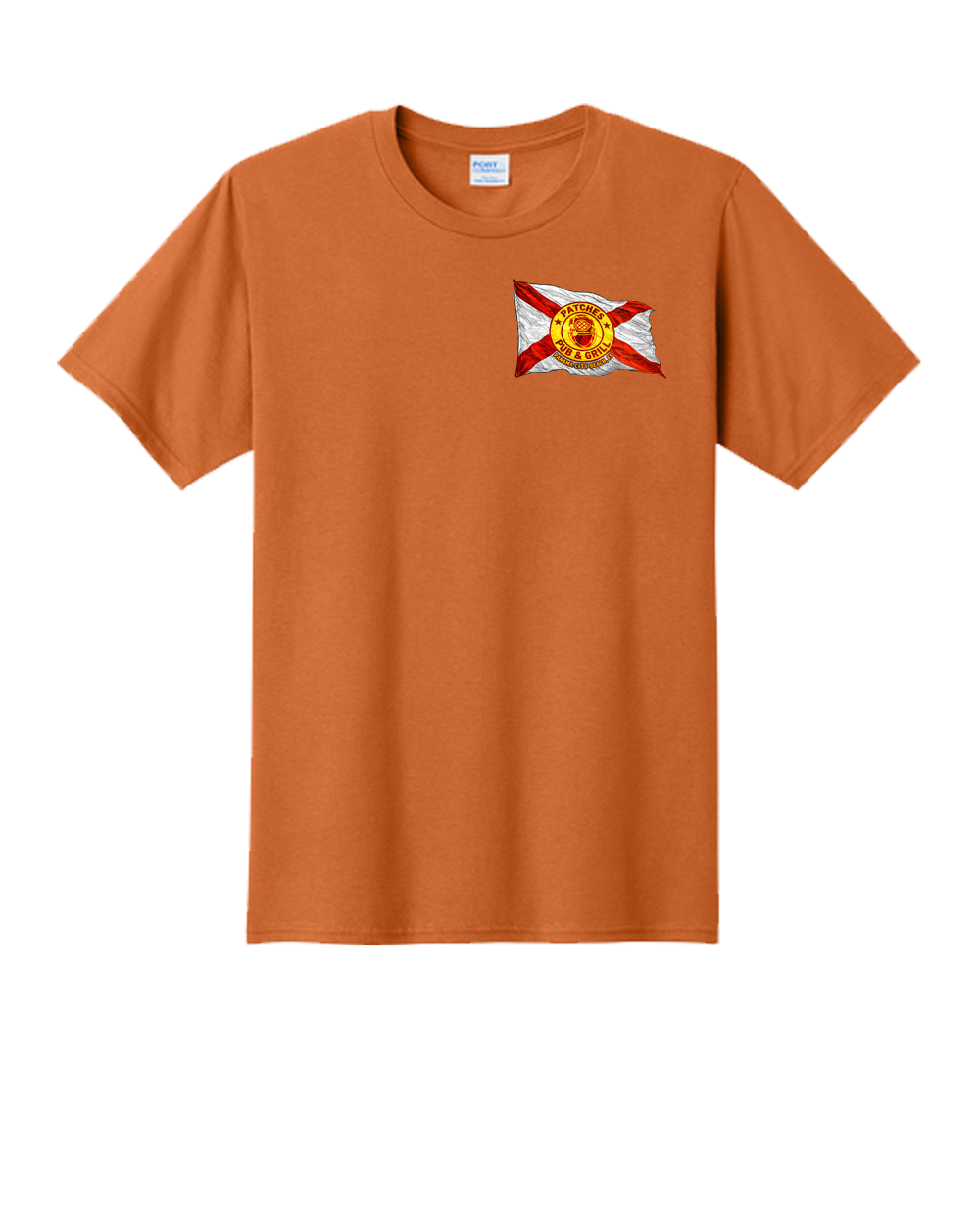 Distressed Patches X Flag Shirt